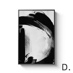 Staunton And Henry Black And White Alphabet Wall Art With Frame