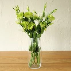 Staunton And Henry White Lisianthus Silk Flowers - Set Of 3 Stems Home Accessories