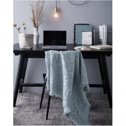 Staunton And Henry Nordic Muted Color Cotton Throw Blanket