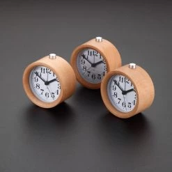 Staunton And Henry Wall Decor Modern Classic Alarm Clock With Beech Wood Frame