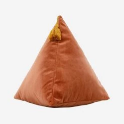 Staunton And Henry 3D Velvet Triangle Throw Cushion Home Accessories