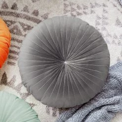 Staunton And Henry Georgian Round Velvet Throw Cushion 17 Staunton And Henry Georgian Round Velvet Throw Cushion