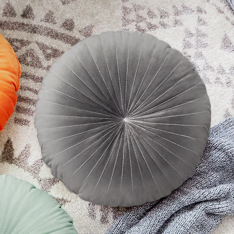 Staunton And Henry Georgian Round Velvet Throw Cushion 8 Staunton And Henry Georgian Round Velvet Throw Cushion