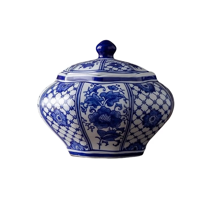 Staunton And Henry Home Accessories Ming Blue And White Chinese Ceramic Container 5 Staunton And Henry Home Accessories Ming Blue And White Chinese Ceramic Container