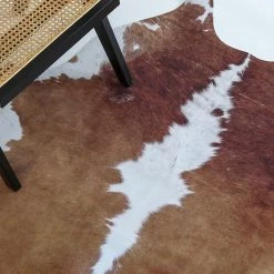 Staunton And Henry Premium Brown And White Faux Cowhide Rug 21 Staunton And Henry Premium Brown And White Faux Cowhide Rug
