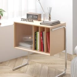 Staunton And Henry Furniture Nico Floating Shelf Side Table Cabinet