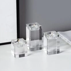 Staunton And Henry Home Accessories Cubik Glass Candle Holders 9 Staunton And Henry Home Accessories Cubik Glass Candle Holders
