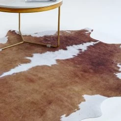 Staunton And Henry Premium Brown And White Faux Cowhide Rug 20 Staunton And Henry Premium Brown And White Faux Cowhide Rug