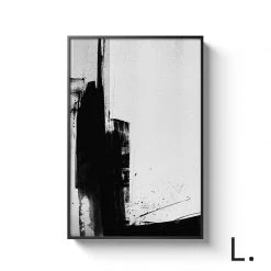 Staunton And Henry Black And White Alphabet Wall Art With Frame