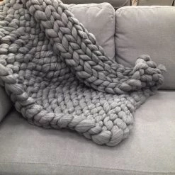 Staunton And Henry Chunky Knit Throw Blanket Home Accessories