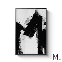Staunton And Henry Black And White Alphabet Wall Art With Frame