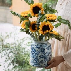 Staunton And Henry Blue And White Modern Asian Vase Home Accessories