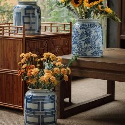 Staunton And Henry Blue And White Modern Asian Vase Home Accessories