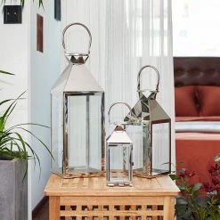 Staunton And Henry Classic Metal Lantern With Handle Home Accessories