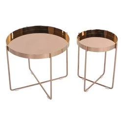 Staunton And Henry Furniture Habibi Copper Tray Side Table
