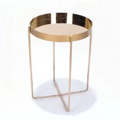 Staunton And Henry Furniture Habibi Copper Tray Side Table