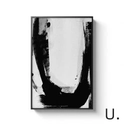 Staunton And Henry Black And White Alphabet Wall Art With Frame